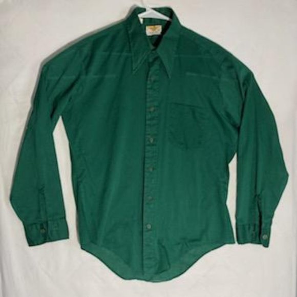 Golden Vee Other - long sleeve button down 50% cotton Endura-Press
